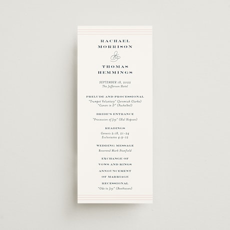 Wedding Programs