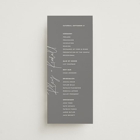 Wedding Programs
