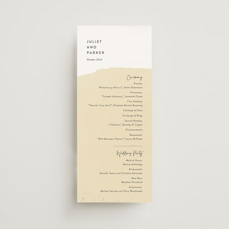 Wedding Programs