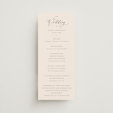 Wedding Programs