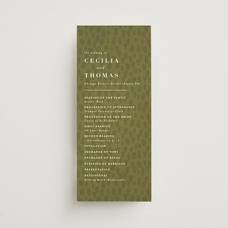 Wedding Programs