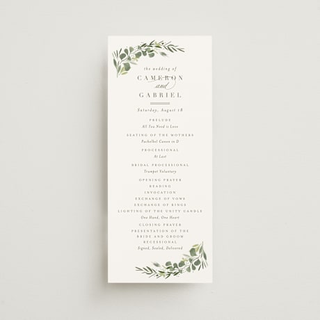 Wedding Programs