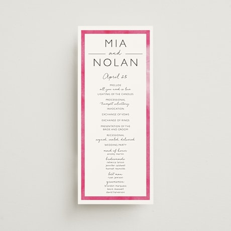 Wedding Programs
