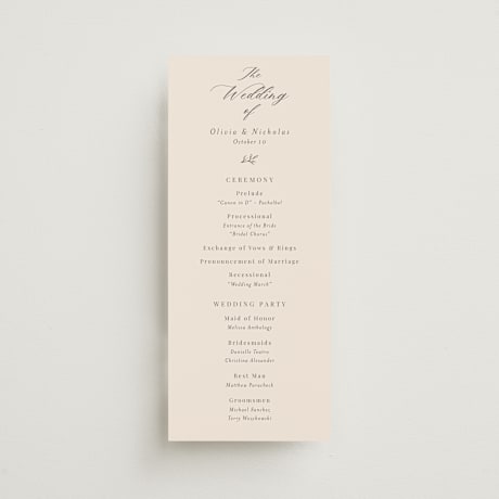 Wedding Programs