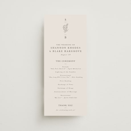 Wedding Programs