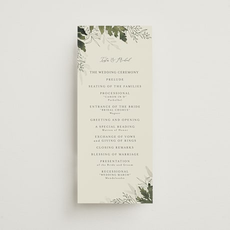 Wedding Programs