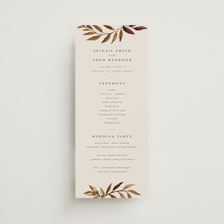 Wedding Programs