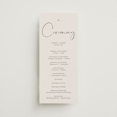 Wedding Programs