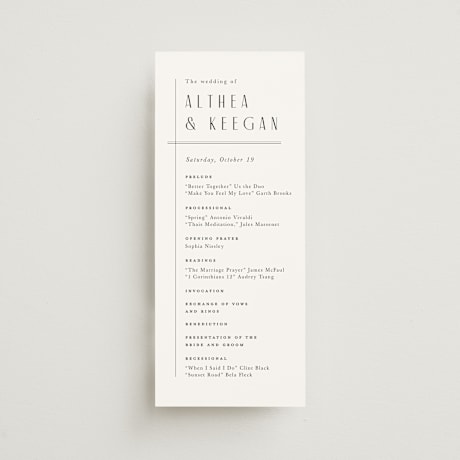 Wedding Programs