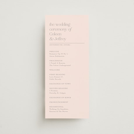 Wedding Programs