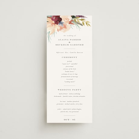 Wedding Programs