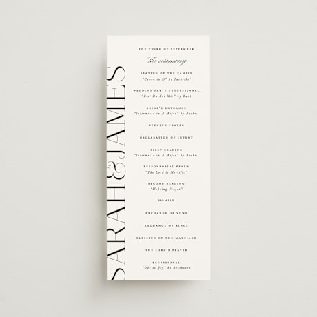 Wedding Programs
