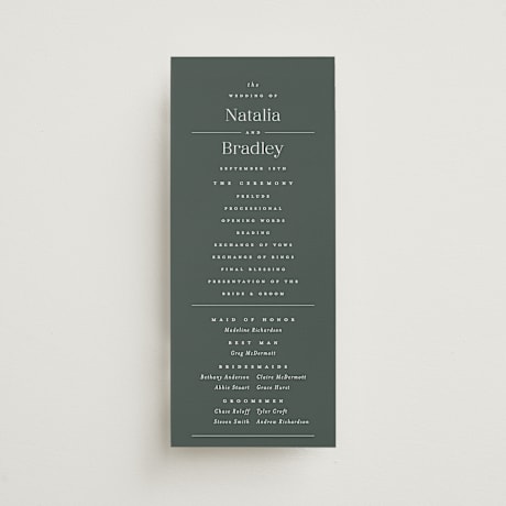 Wedding Programs