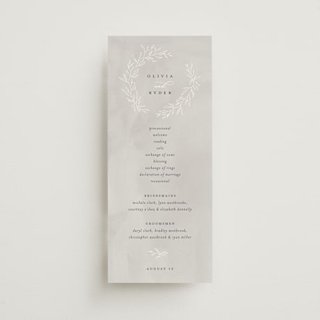 Wedding Programs