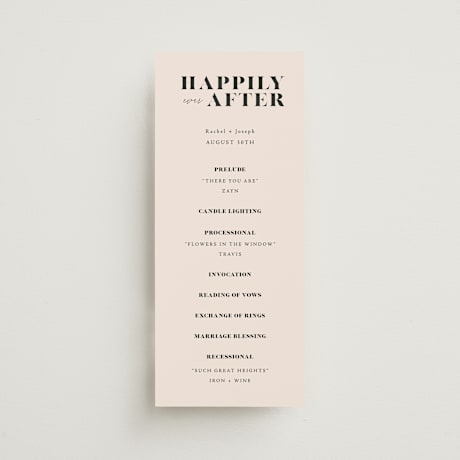 Wedding Programs