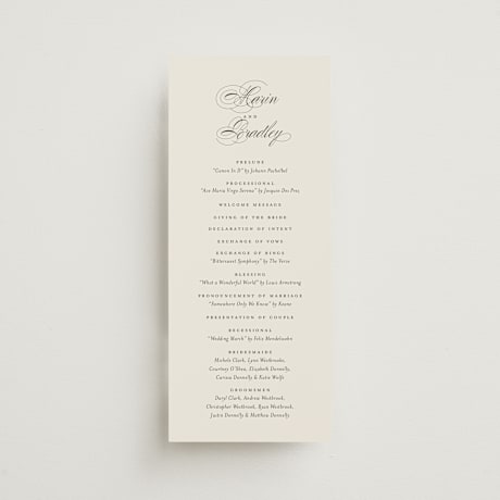 Wedding Programs