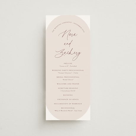 Wedding Programs
