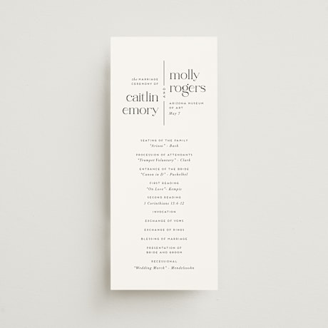 Wedding Programs