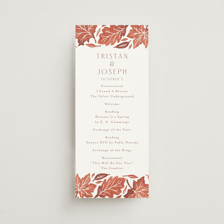 Wedding Programs