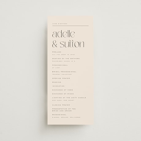 Wedding Programs