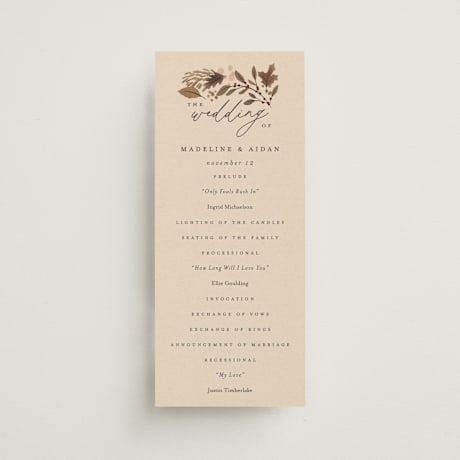 Wedding Programs