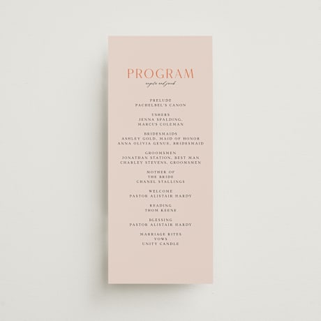 Wedding Programs