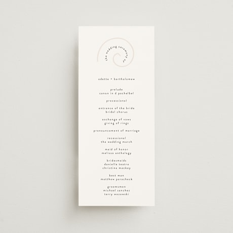 Wedding Programs