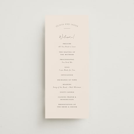 Wedding Programs