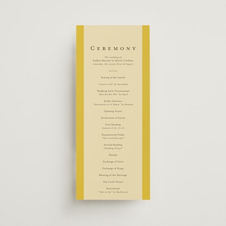 Wedding Programs