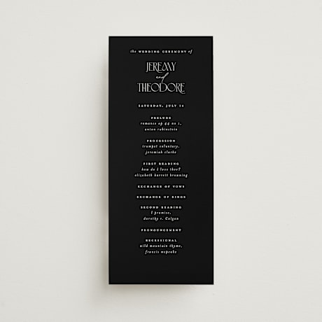 Wedding Programs
