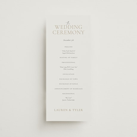 Wedding Programs