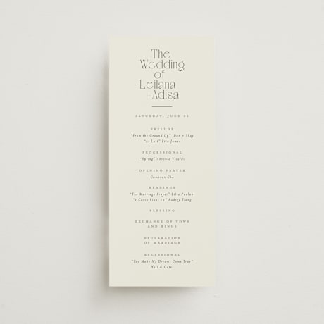 Wedding Programs