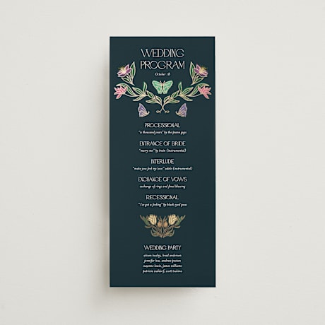 Foil-Pressed Wedding Programs