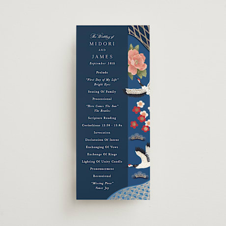 Foil-Pressed Wedding Programs