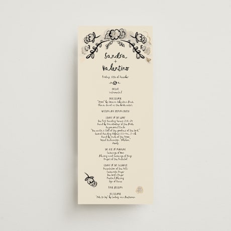 Foil-Pressed Wedding Programs