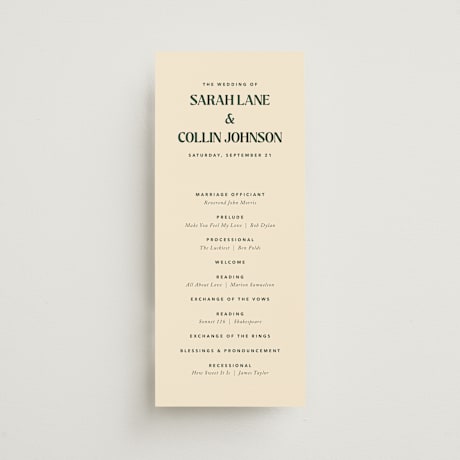 Wedding Programs