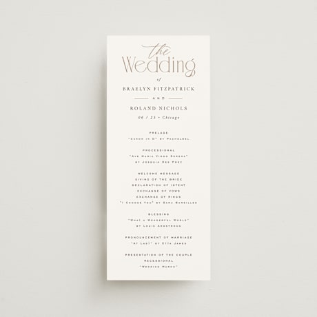 Wedding Programs