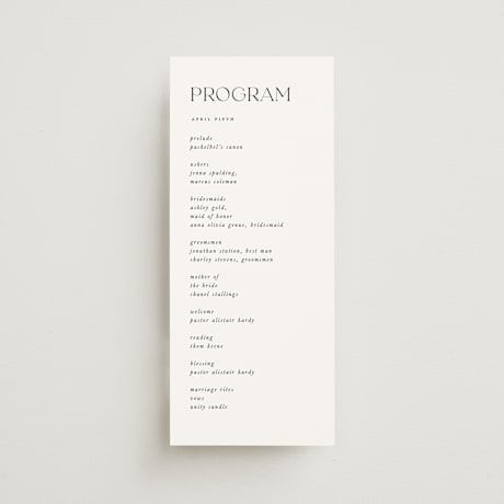 Wedding Programs