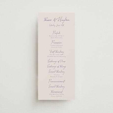 Wedding Programs