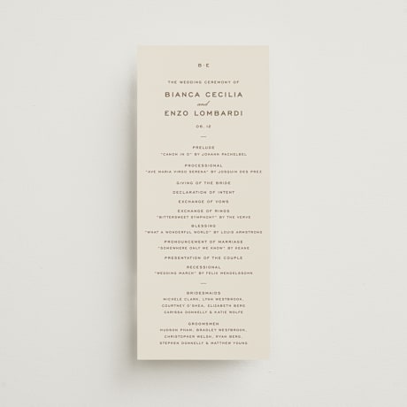 Wedding Programs