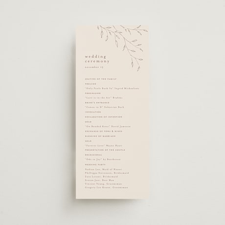 Wedding Programs