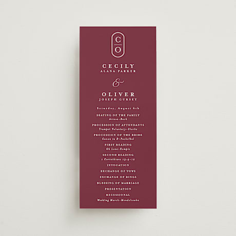 Wedding Programs