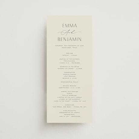Wedding Programs
