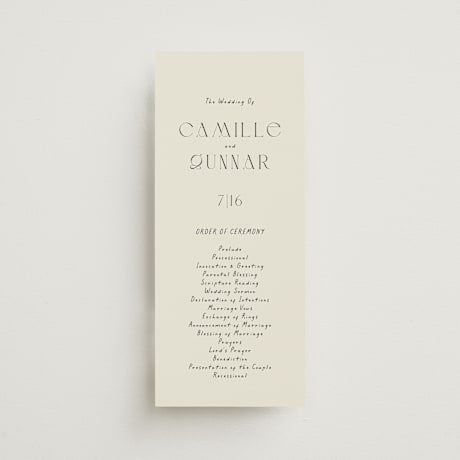 Wedding Programs