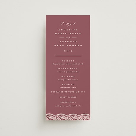Wedding Programs