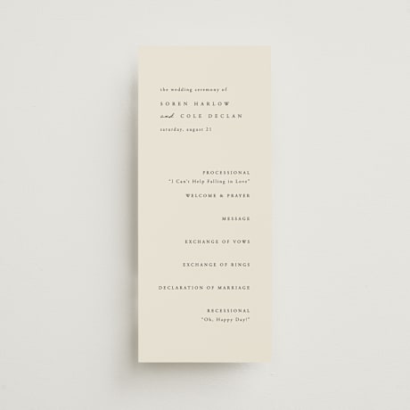 Wedding Programs