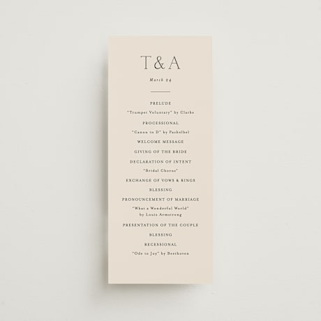 Wedding Programs