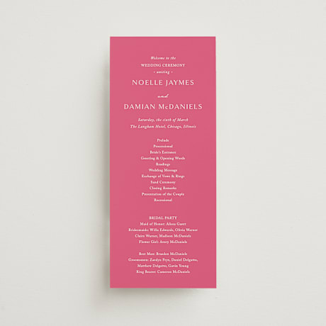 Wedding Programs
