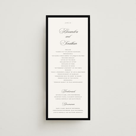 Wedding Programs