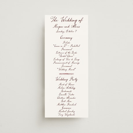 Wedding Programs